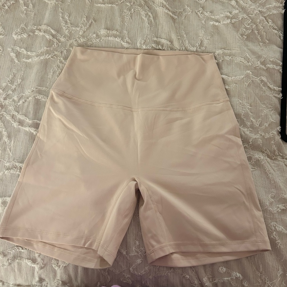 LAST CHANCE TSL Collection Women's Beige Biker Shorts- Like New